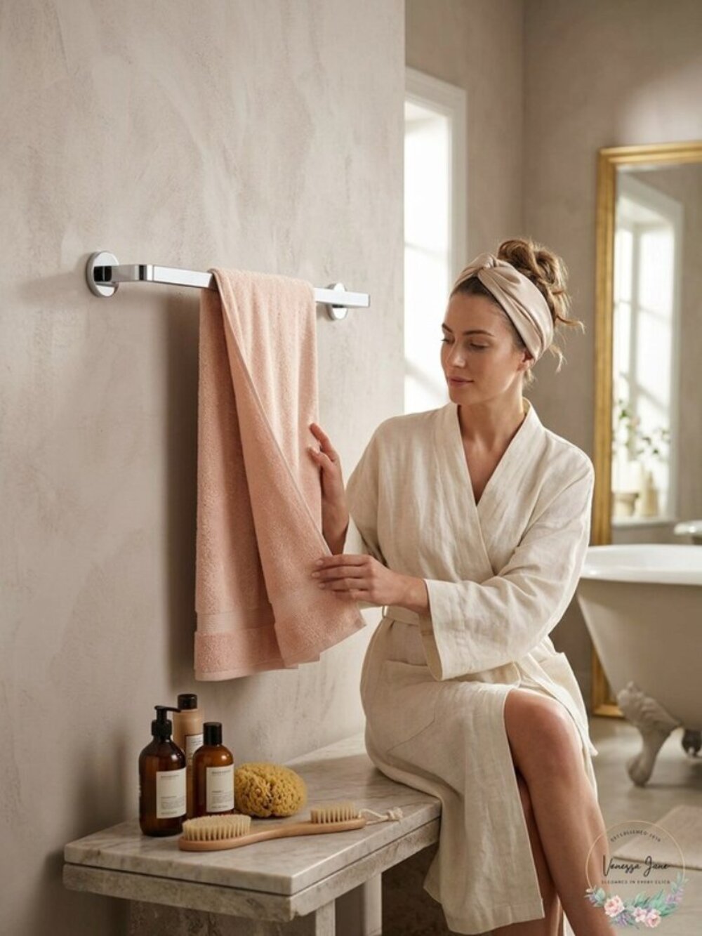 Speakman Vector 24 in. Towel Bar in Polished Chrome
